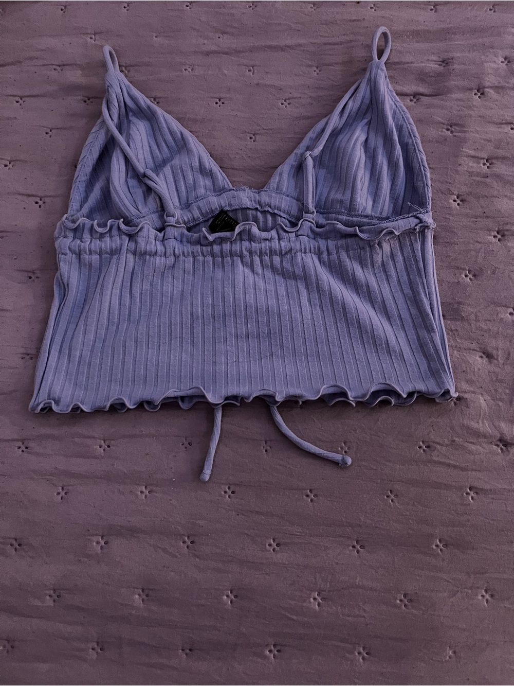 Forever 21 Lavender Ribbed Drawstring Cami - Picture 2 of 3